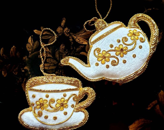 Copper Tea Kettle Ornament Etsy