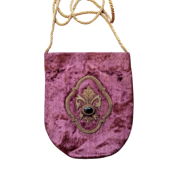 Velvet sling cheap bag