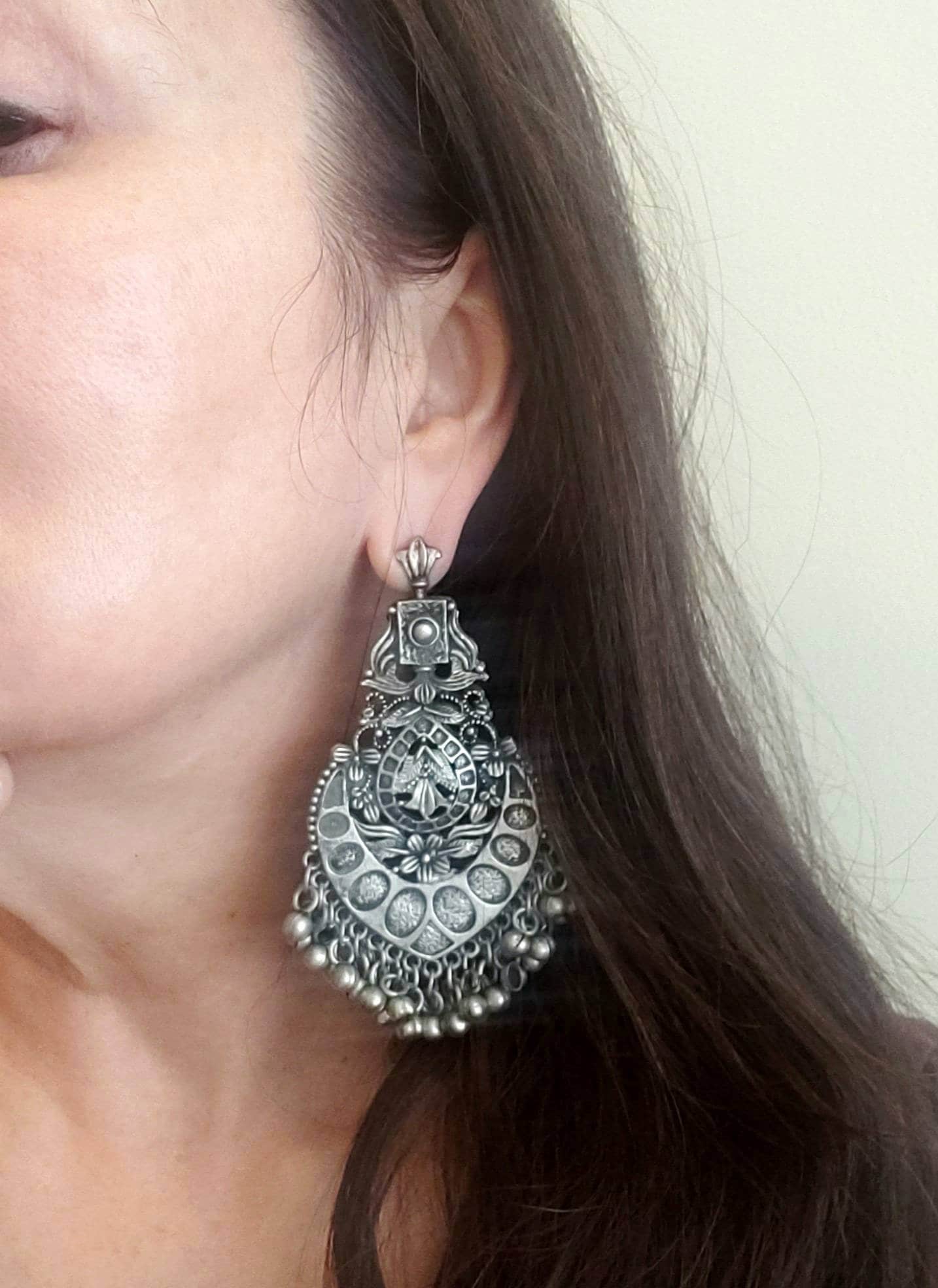 Large outlet indian earrings