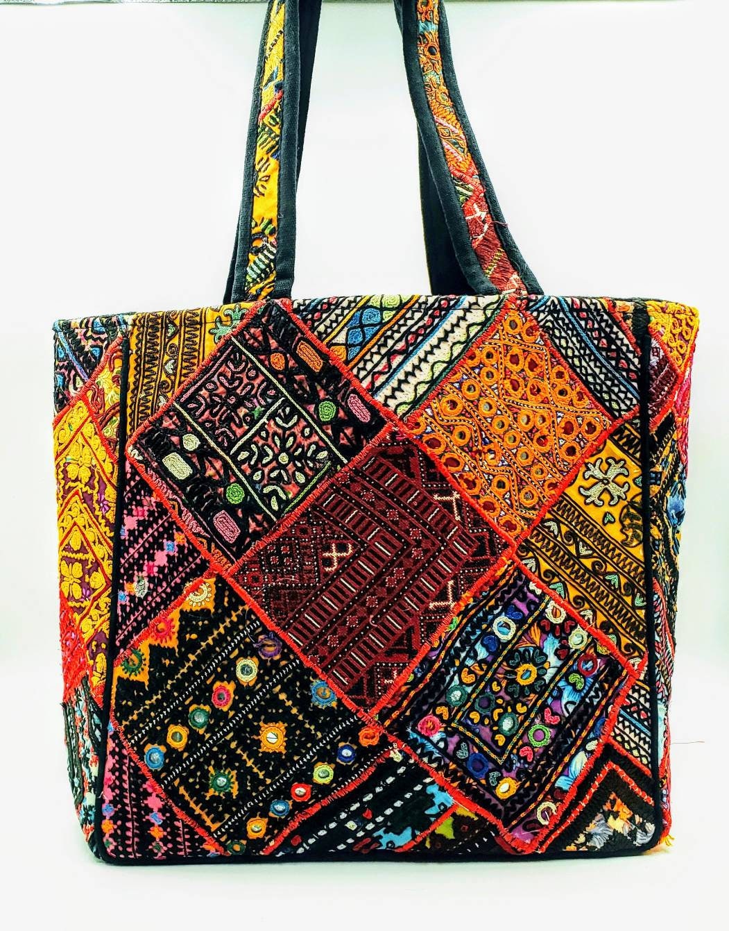 Handled Cotton Banjara boho bags