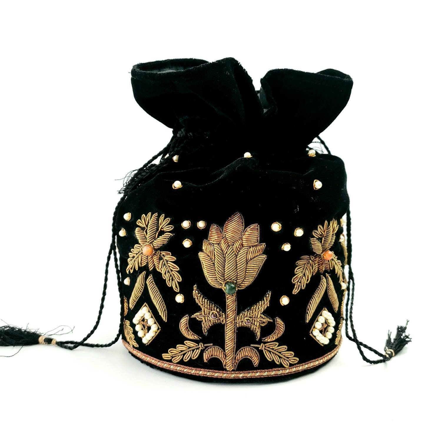 Potli Sling Bag In Burgundy Red – Kritenya-Handwoven & Handcrafted  accessories.