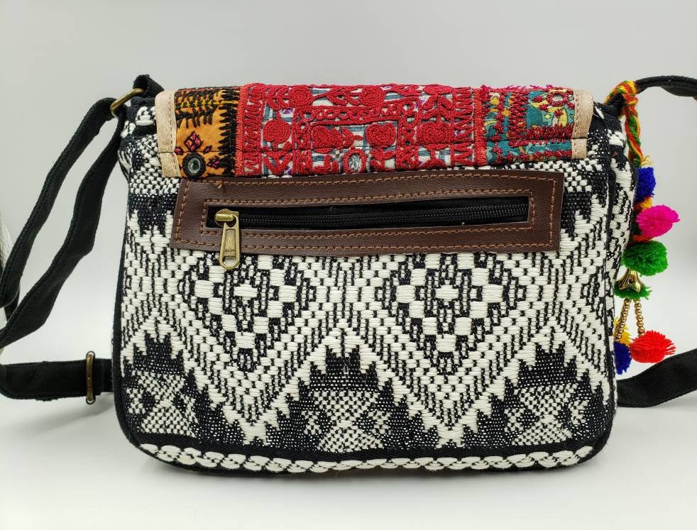 Boho crossbody bag, Banjara patchwork crossbody bag, tribal crossbody