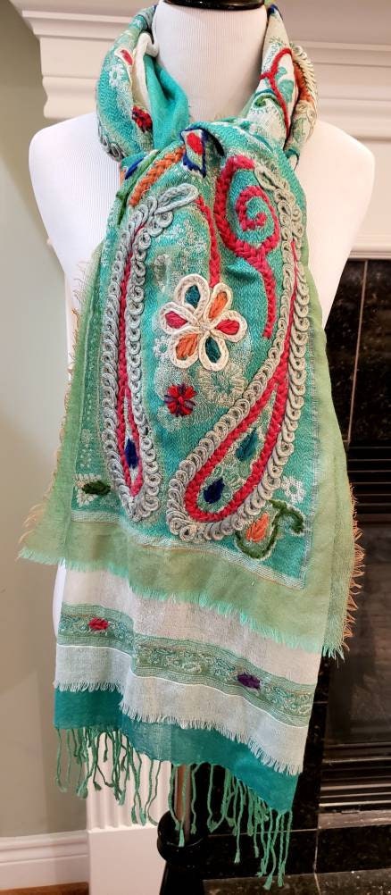 boiled wool shawl