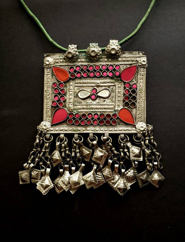 tribal pendant pendant Afghan pendant belly dancing jewelry Vintage kuchi pendant