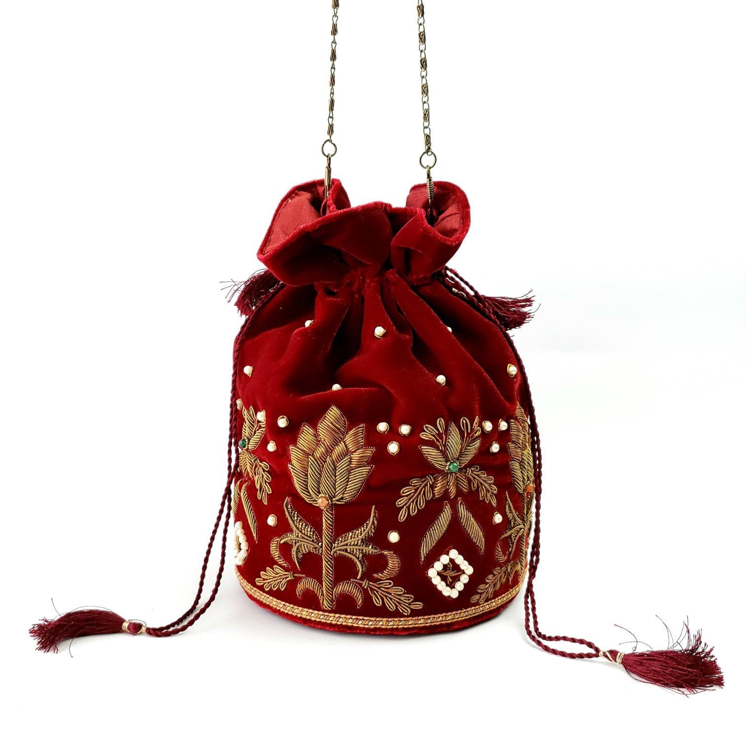 Buy Elegant Fancy Potli Bags for All Occasions - The Tan Clan
