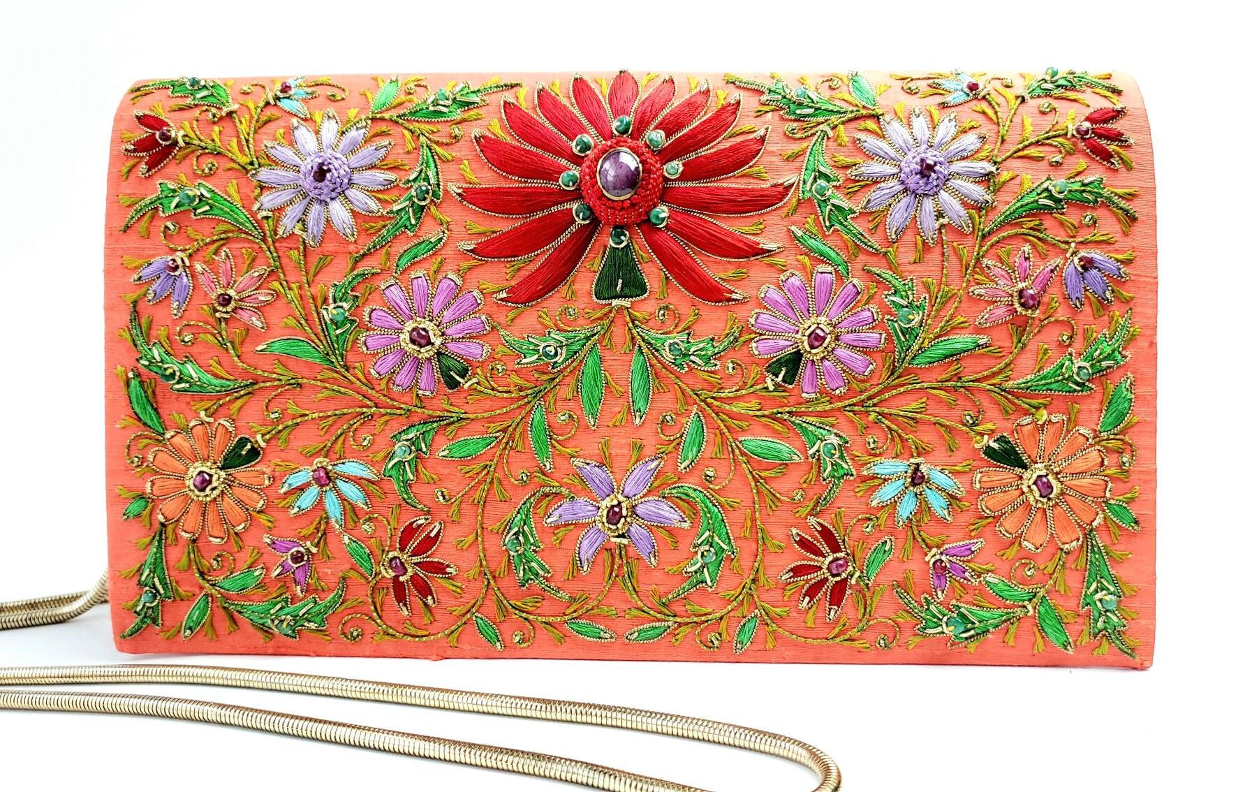 Imperial Orchid Designer Evening Clutch