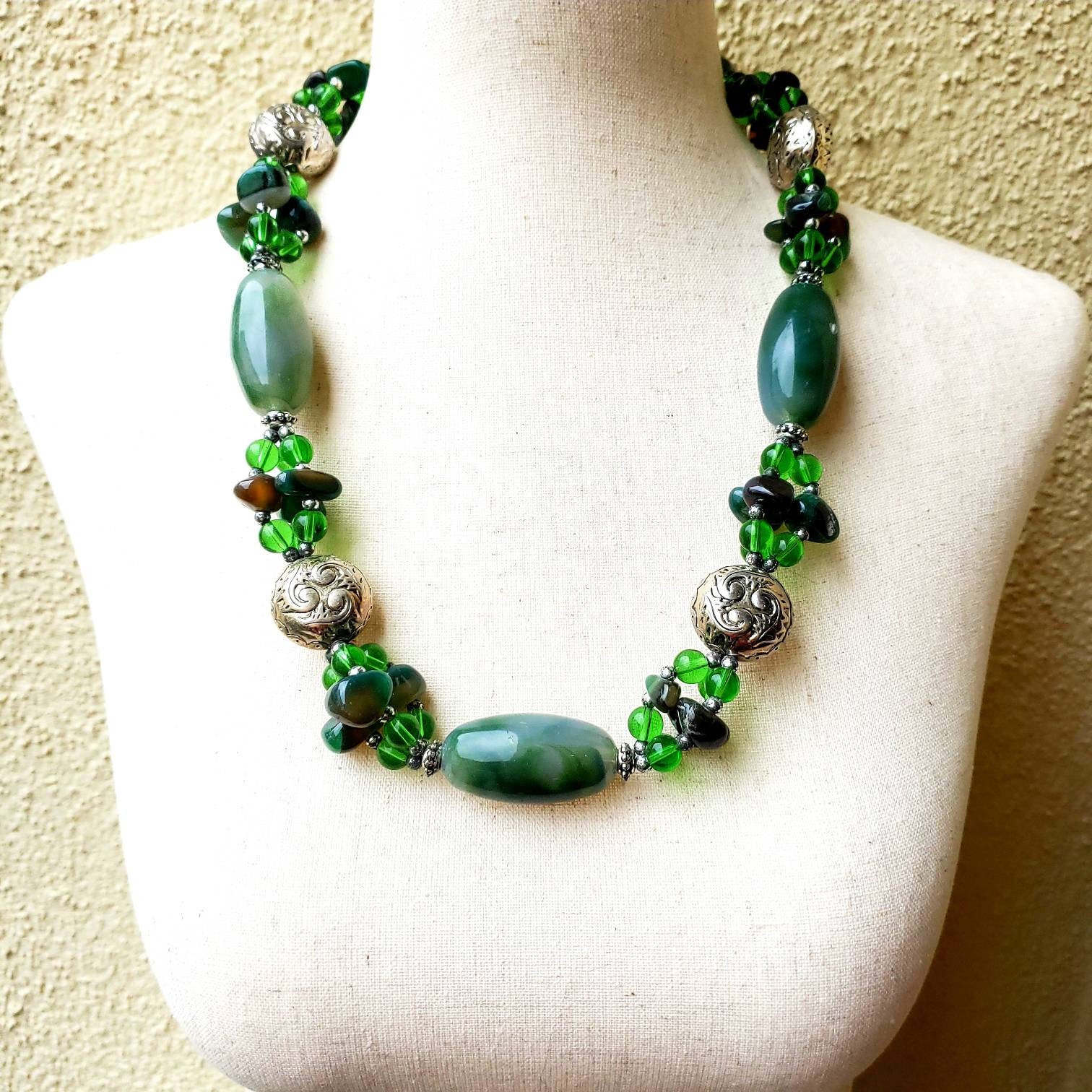 6.6MM Light Green Jadeite Jade Bead Necklaces Bracelet / Burma Natural  Grade A Untreated Jadeite Jade Bead Necklaces 72cm/108pcs - Etsy