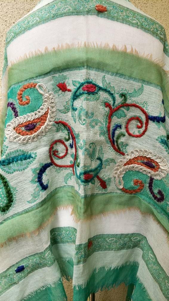 boiled wool shawl