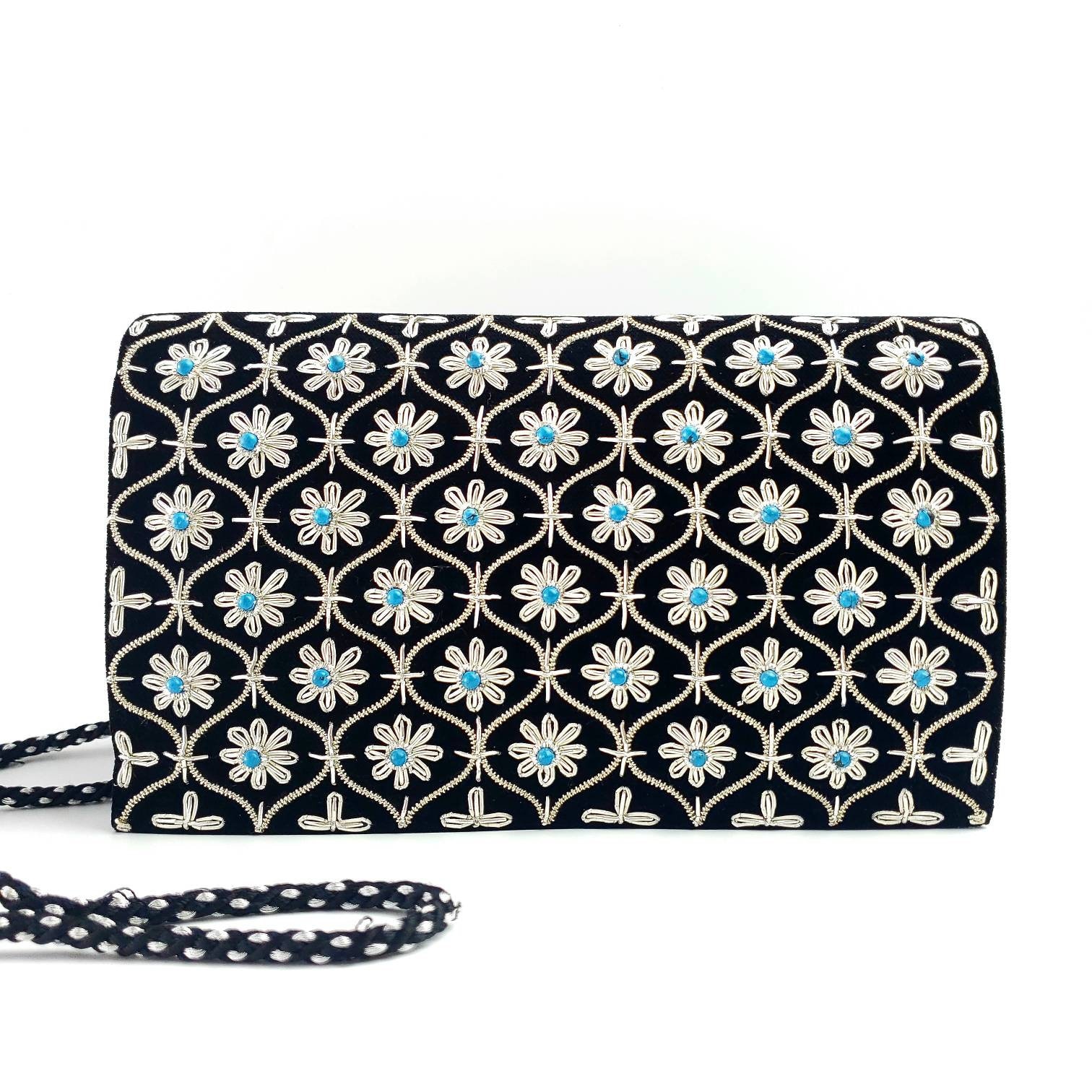 Wedding Wear Studed Flap Designer clutch Bags Catalog - The Ethnic World