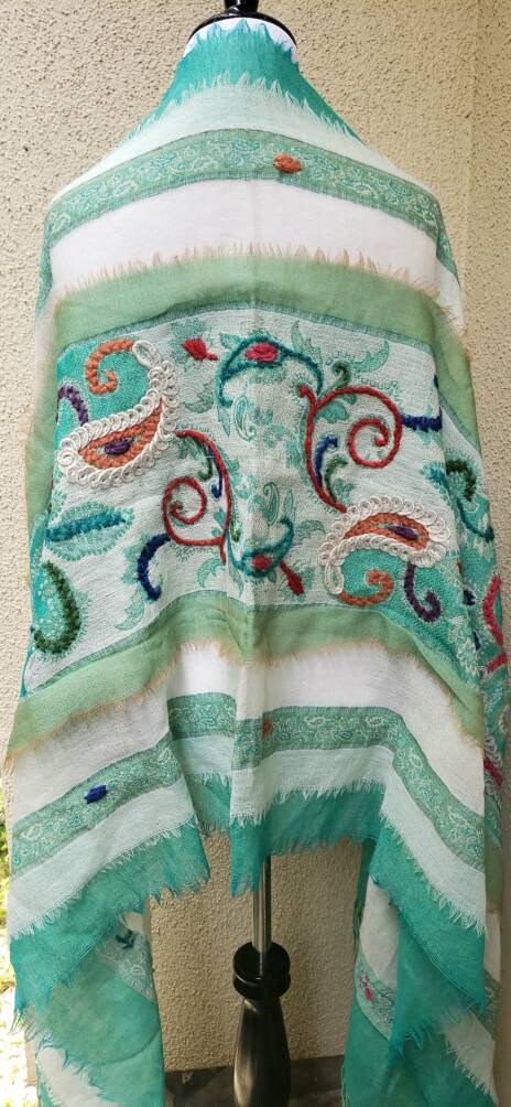boiled wool shawl