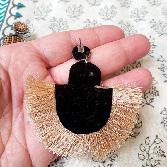 Hamsa Beaded Earrings Hand of Fatima Earrings Hamsa Hand Jewelry