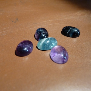 Natural Fluorite Gemstone Cabochons