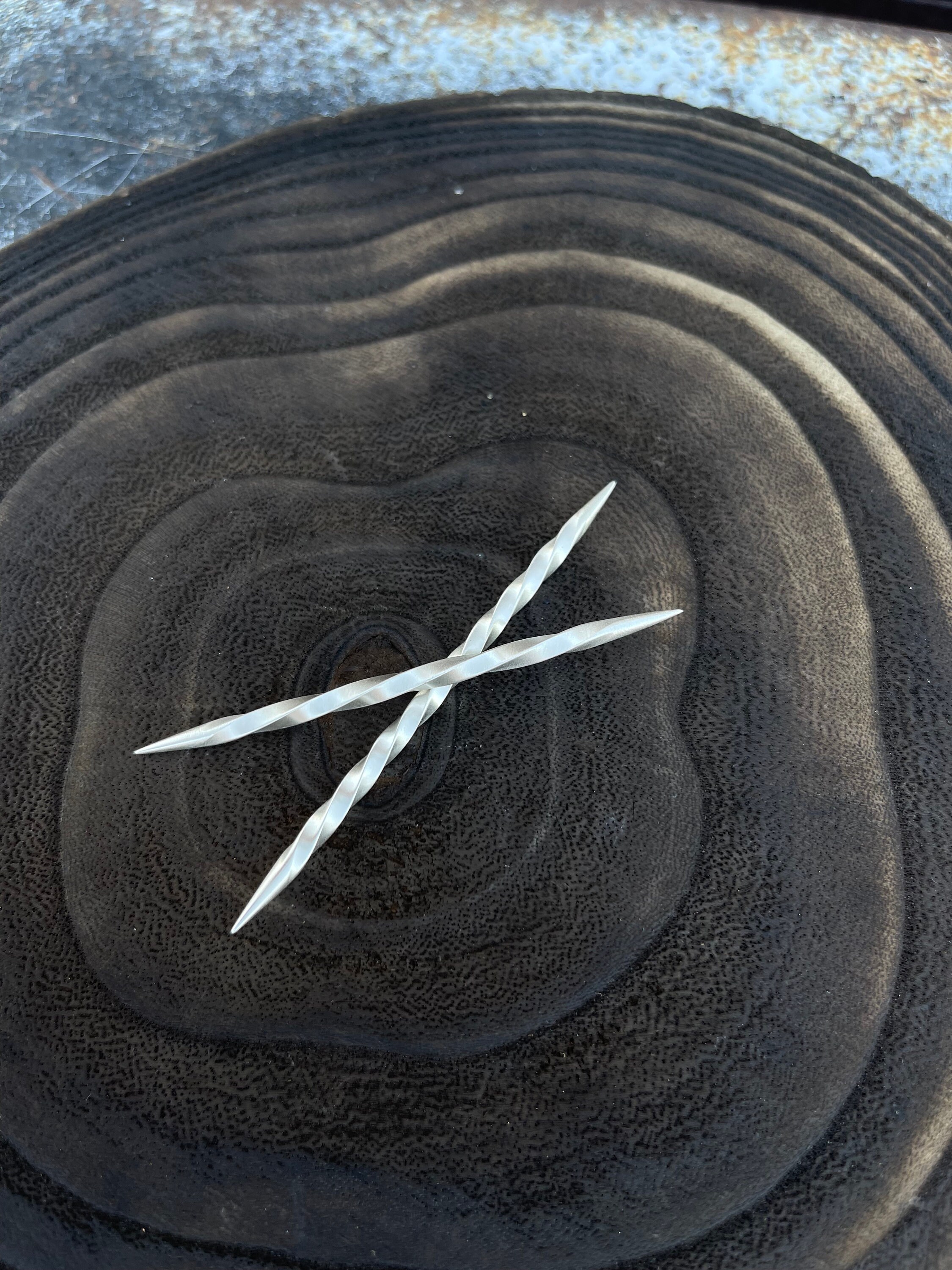 9912 Sterling Silver Cowboy Toothpick – Handmade Twisted Metal Hat Pin – Amazon.com: Cowboy Toothpick - Sterling Silver Toothpick  main image 3