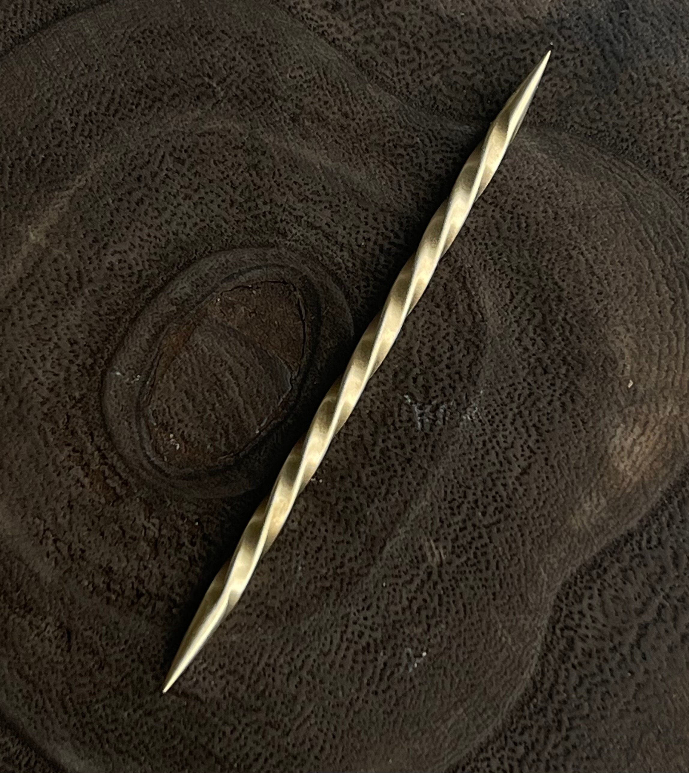 7886 Handmade Copper Cowboy Toothpick – Twisted Metal Hat Pin Western 1 Cowboy Toothpicks, Handmade Twisted Copper Hat Pick and  main image 2
