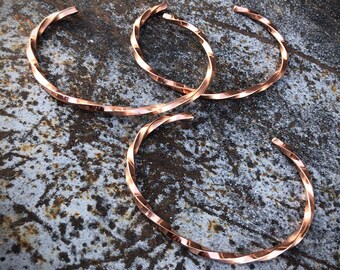 Handmade Twisted Metal Bracelet - Copper or Sterling Silver | Boles Sliver