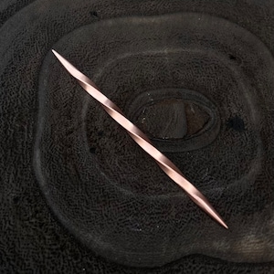 Handmade Twisted Copper Cowboy Hat Pin: Western Accessory