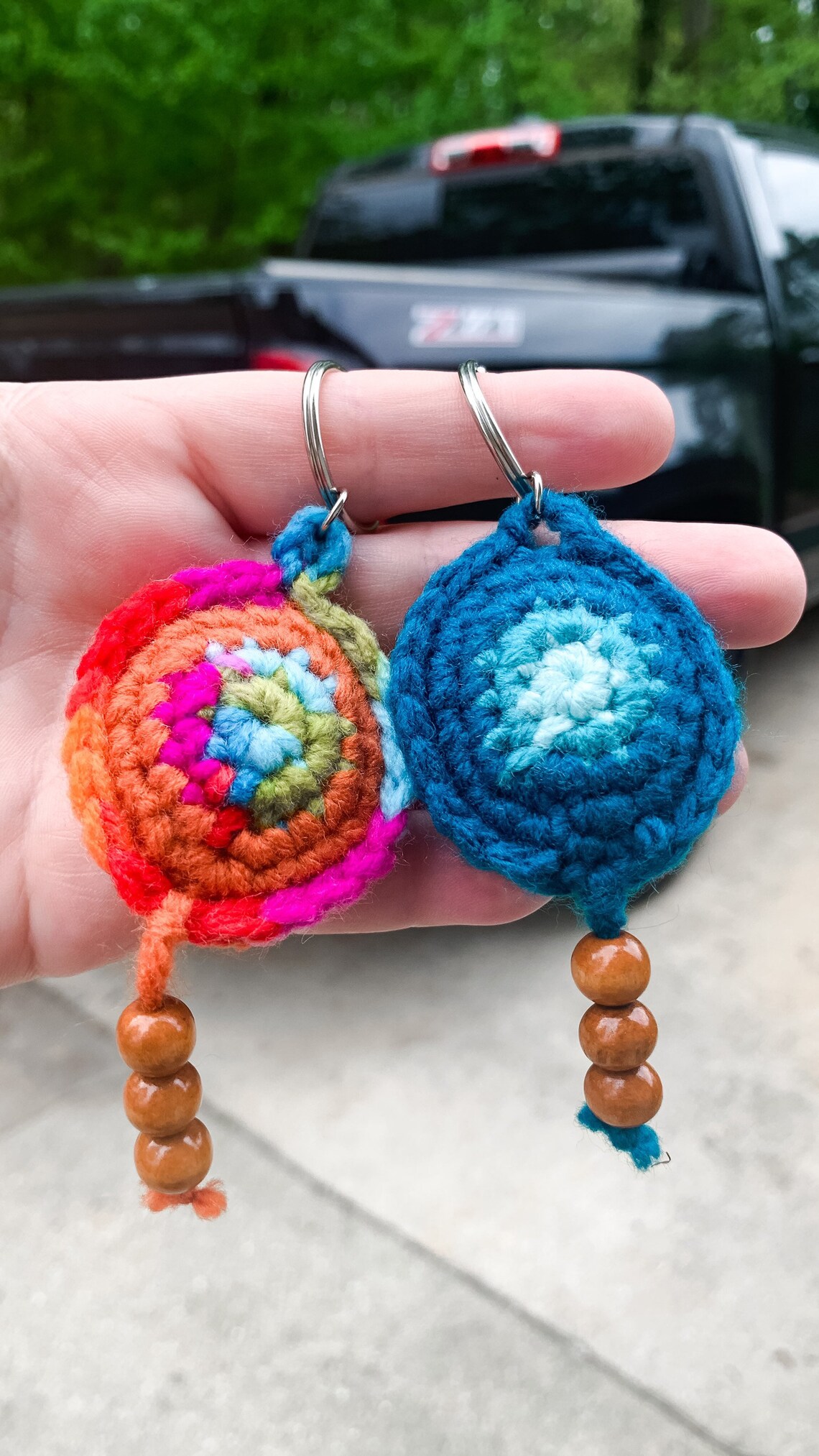 Crochet Dreamcatcher Keychain Etsy