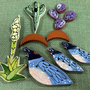 Desert Creature Series - Blue Quail Tile für 13 cm Mosaik-Mosaik