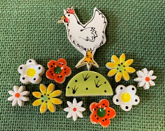 Tiny Backyard Chicken Tile for Mosaic- 3”