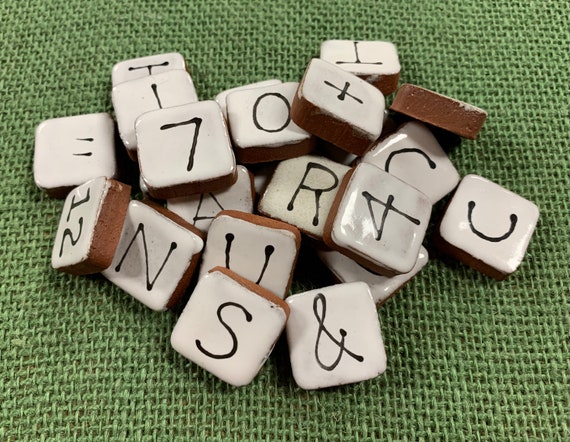 Ceramic Tile Letters for Mosaic