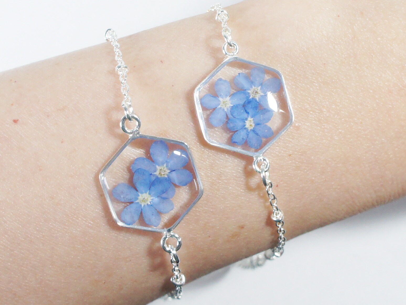 希少 forget me not 勿忘草 ブレスレット スター 約17cm 希少 forget me not 勿忘草 ブレスレット スター 約17cm