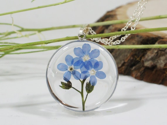 Forget me not silver hotsell necklace