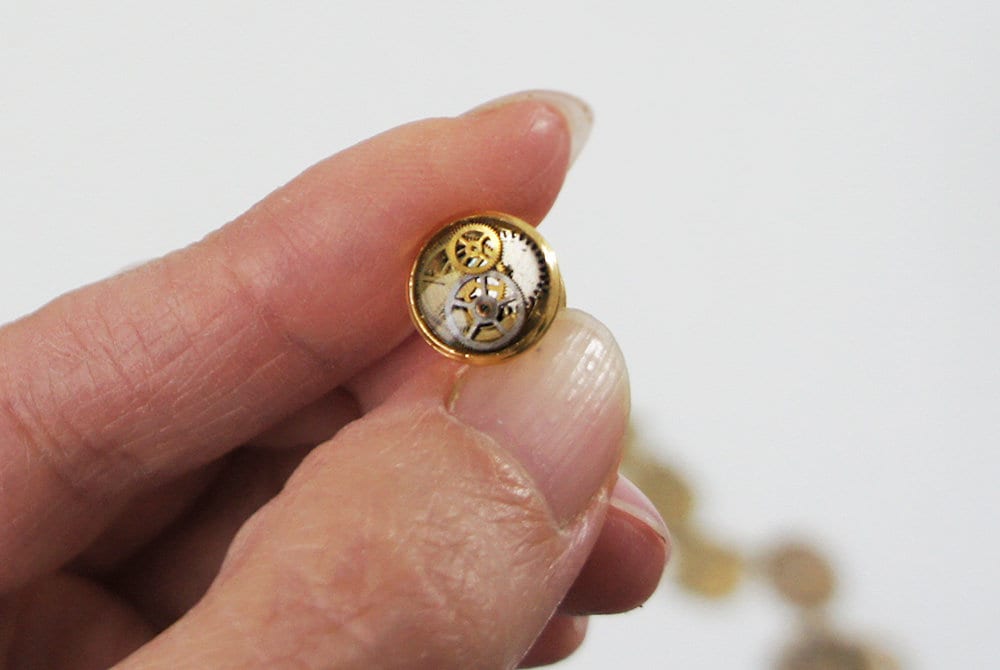 Tuxedo Shirt Stud GOLD Plated Shirt Studs Steampunk Shirt Etsy Hong Kong