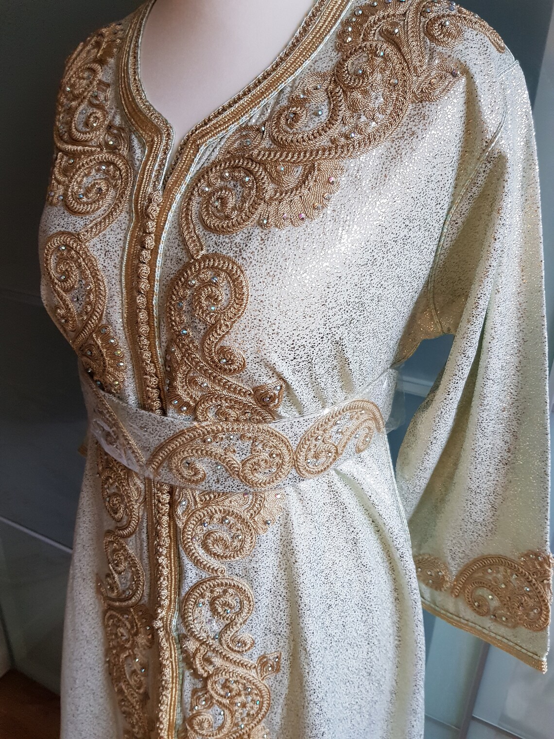 Moroccan sparkly glitter kaftan dress | Etsy