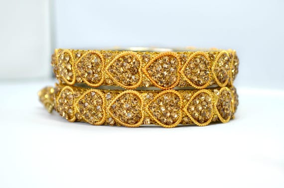 Golden rhinestone Bracelets for women Bridesmaids Gifts 4 her | Etsy