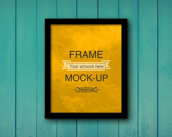 Black Frame Mockup Rectangular Black Frame Mockup Portrait Frame