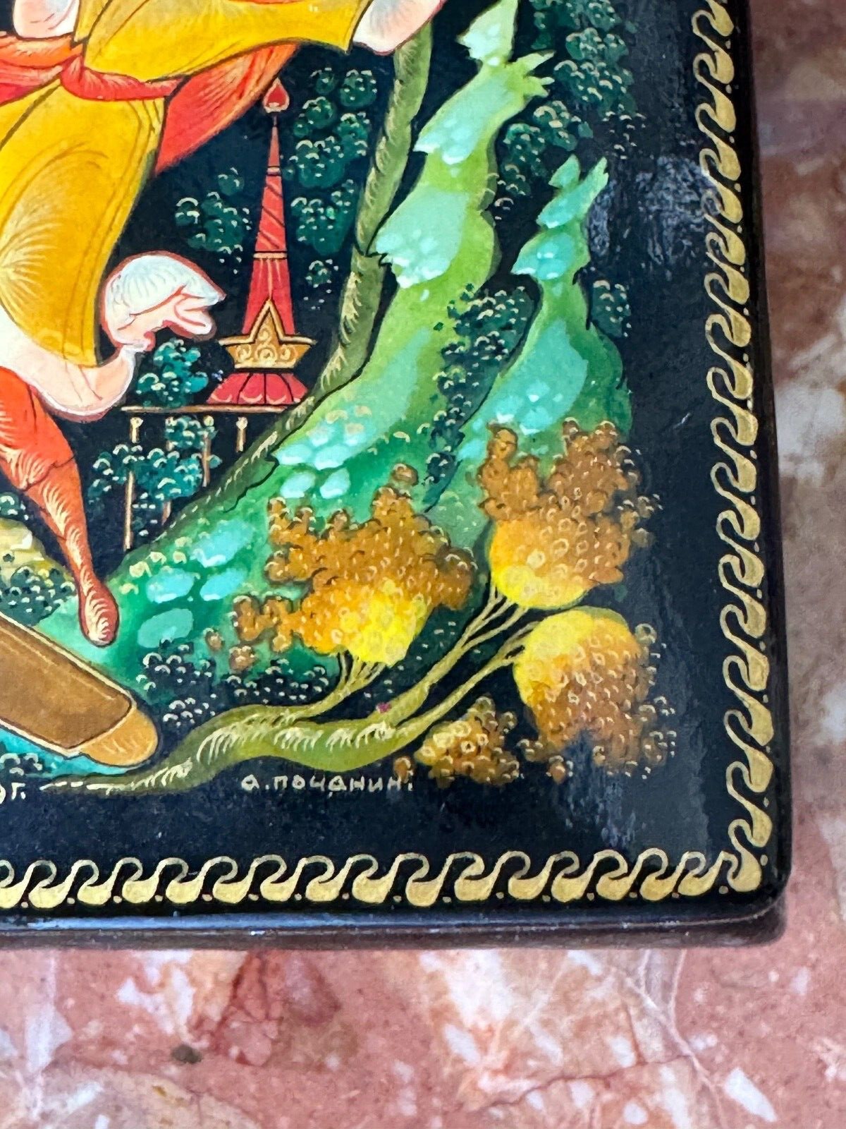 Vintage 1999 Signed Russian Lacquer Box - Etsy