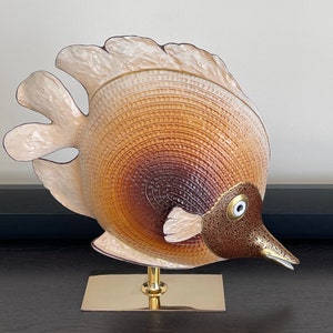 Outstanding Oggetti Italy Large Decorative Porcelain Fish Sculpture