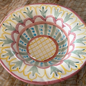 Mackenzie Childs Madison Pattern 8.5" Pottery Bowl