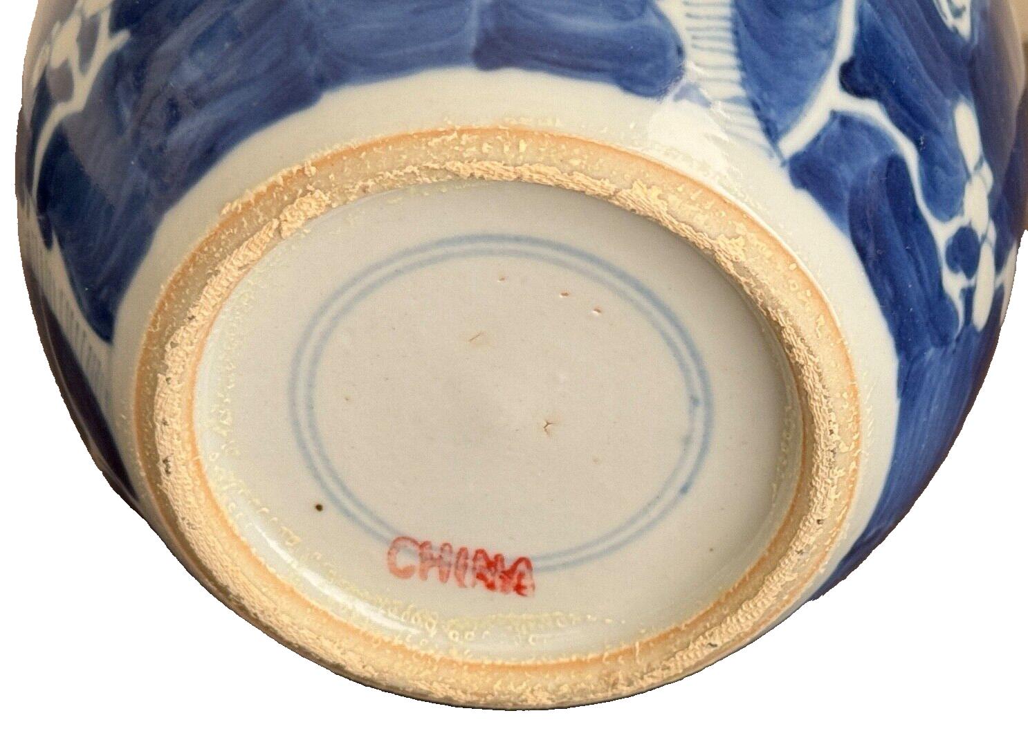中国康熙帝の青白陶器の梅蓋壺 - Etsy 日本