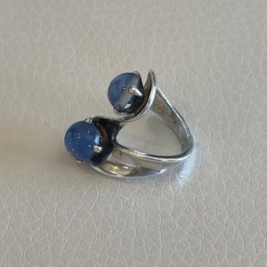 Taxco Mexico Lopez Modern Sterling Silver Ring Size 5.5