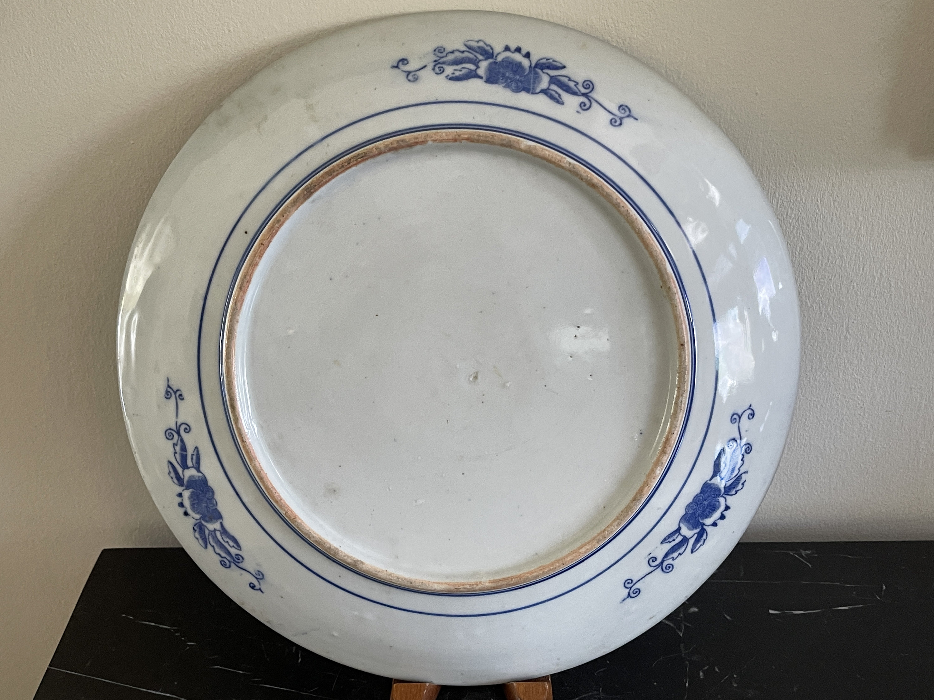 アンティーク 日本製 12 インチ 青と白の風景陶器皿 - Etsy 日本