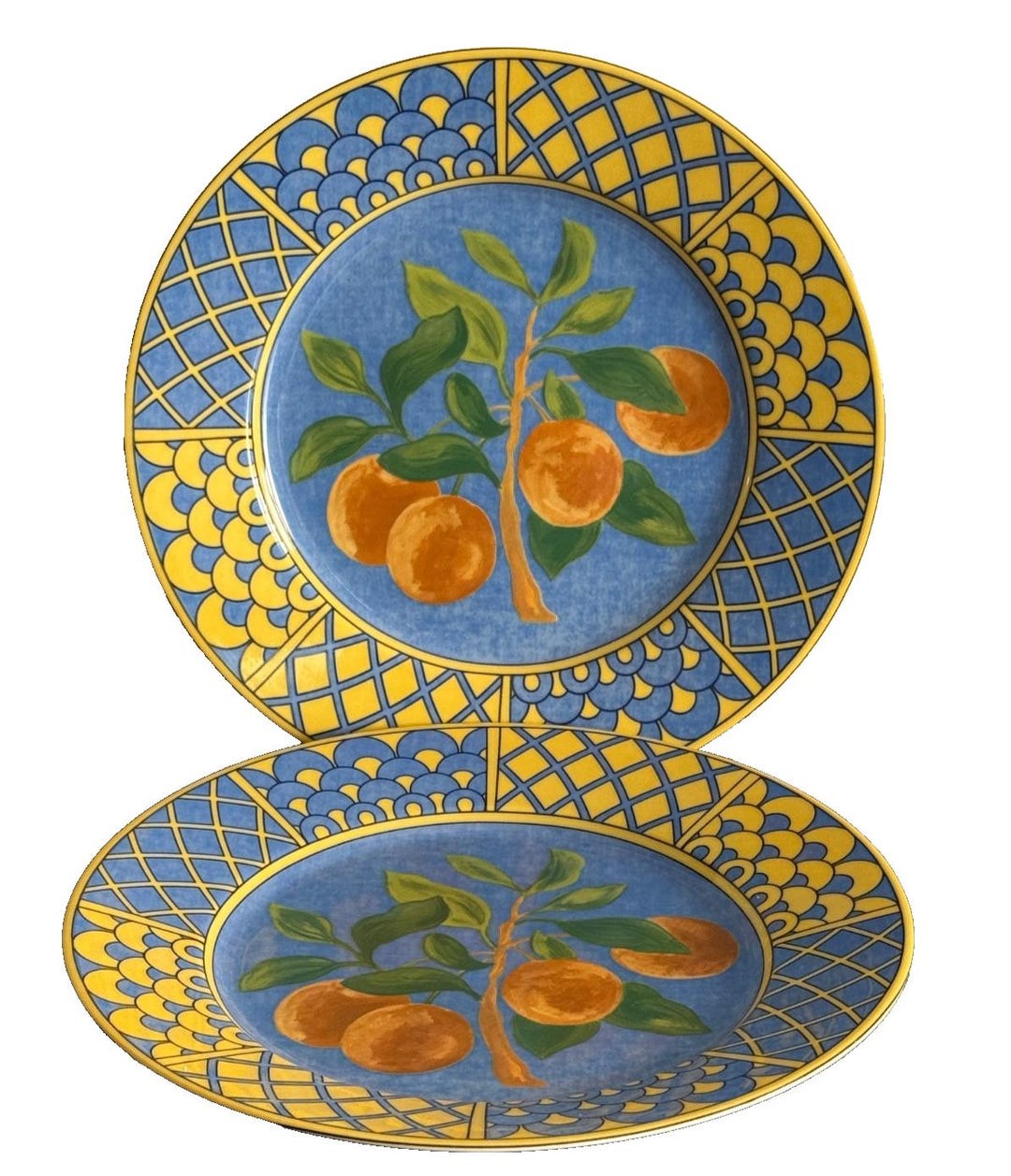 フランスLAURE JAPY リモージュ フィガリ　プレート6枚セットフルーツ柄 フランスLAURE JAPY リモージュ フィガリ プレート6枚セットフルーツ柄