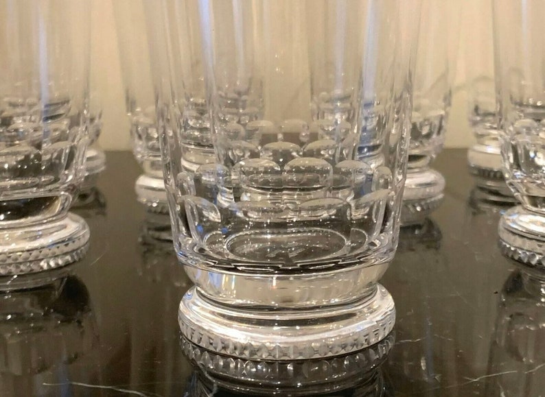 Moser Lead Free Crystal Mozart Water Highball Glasses Set of Etsy