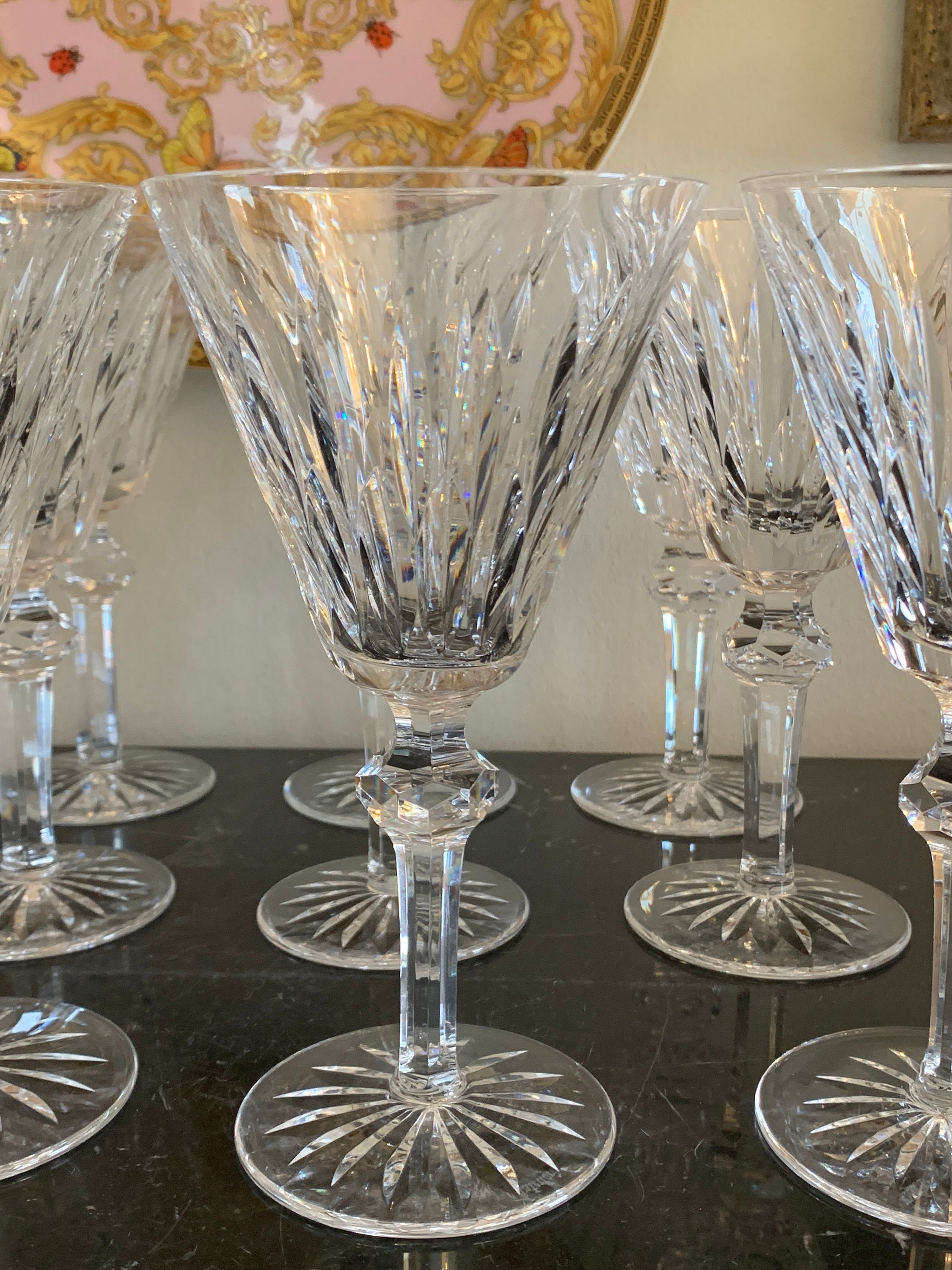 Vintage Waterford Shandon Pattern Champagne Flute Glasses Set of 12 