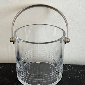 Vintage Baccarat Crystal France 5" Tall Nancy Cut Pattern Ice Bucket