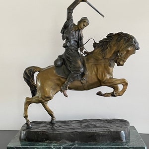 After Evgeny Alexandrovich Lanceray Russian (1848-1886) Art Bronze Sculpture