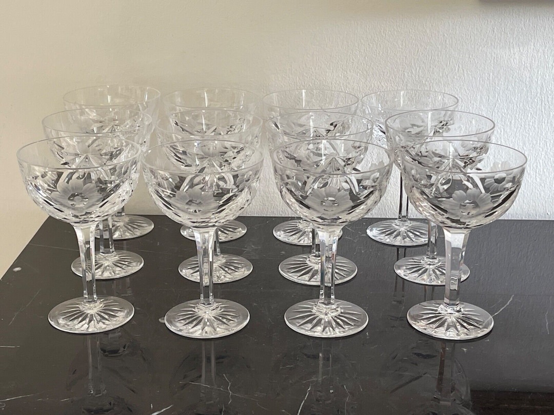 Vintage Boda Later Kosta Boda 12 ASTRID KOS2 Cut Floral Design