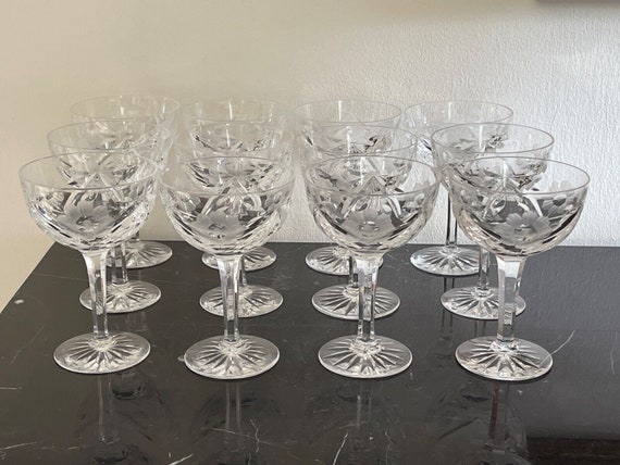 Vintage Boda Later Kosta Boda 12 ASTRID KOS2 Cut Floral Design