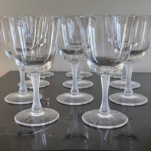 Lalique Crystal Barsac 6 1/4" High Water Goblet Set of 11