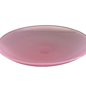 Murano 12" Pink Opaline Glass Decorative Bowl or Centerpiece