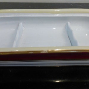 Antique Hand Painted Porcelain Razor Lidded Box - Etsy