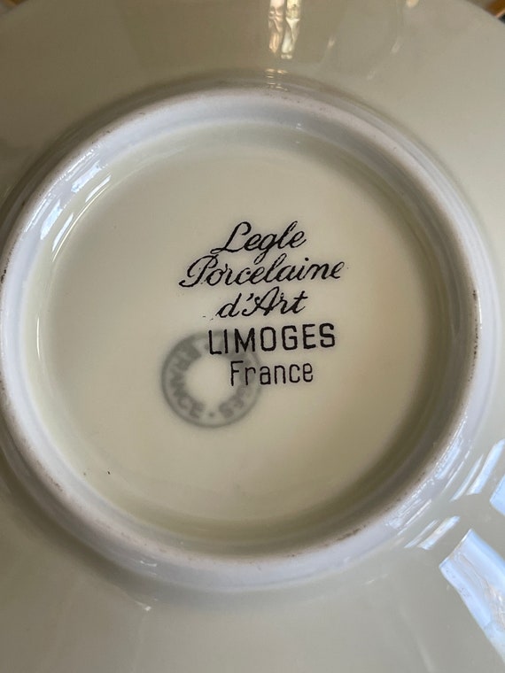 LEGLE レッグ プレート 6枚セット 金縁 Legle Porcelain Limoges