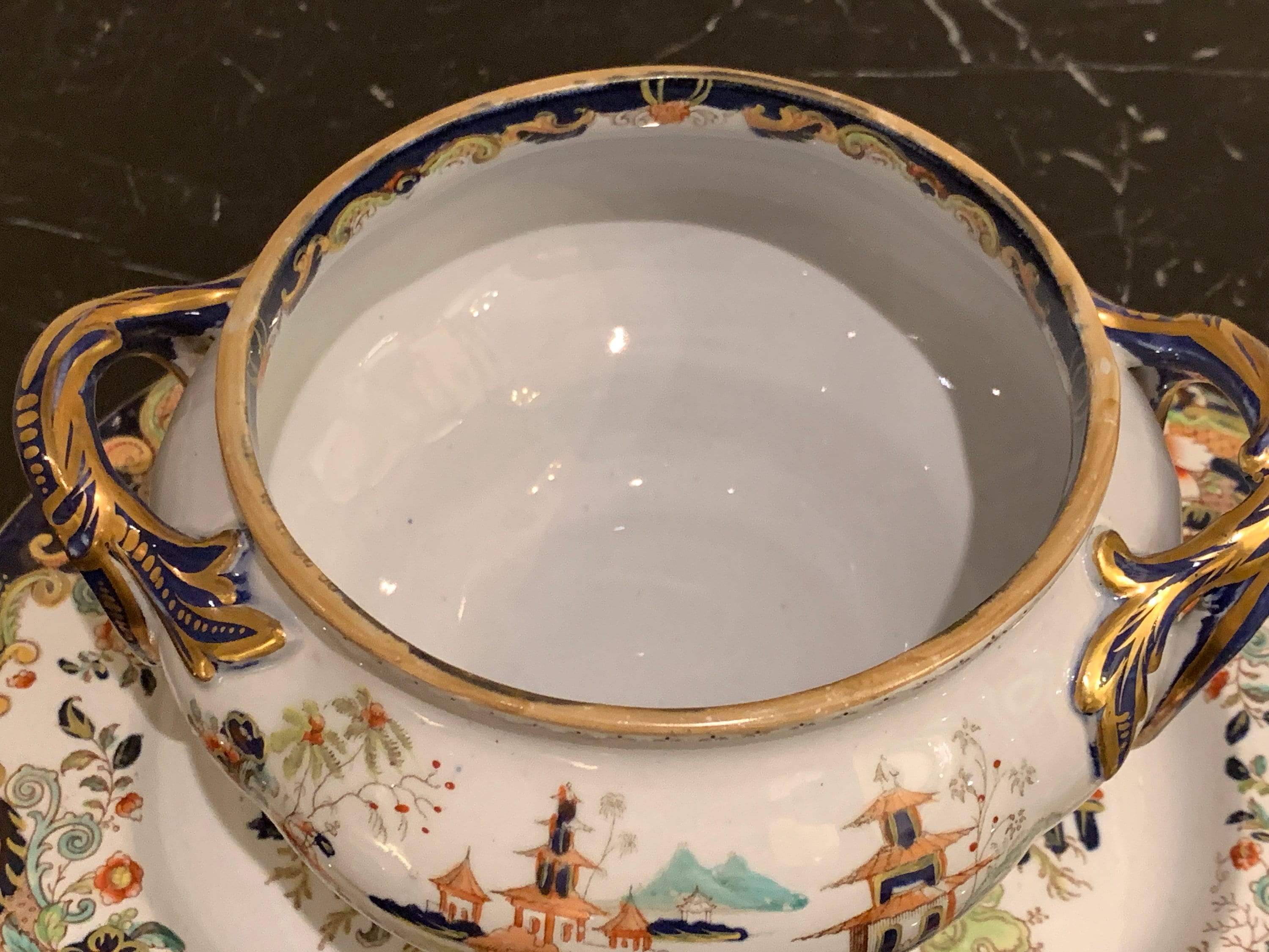 Antique Real Ironstone China Bowl and Plate | Etsy