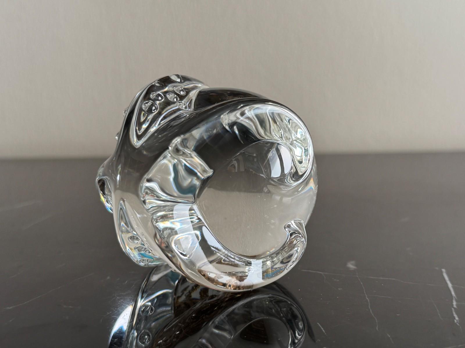 ☆スチューベン グラス ペーパーウェイト☆ ヴィンテージ サイン入り Steuben タコ型ガラス ペーパー