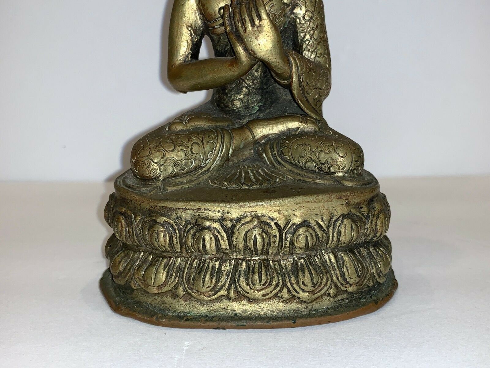 ヴィンテージ仏教タイ金属仏像彫刻 - Etsy 日本